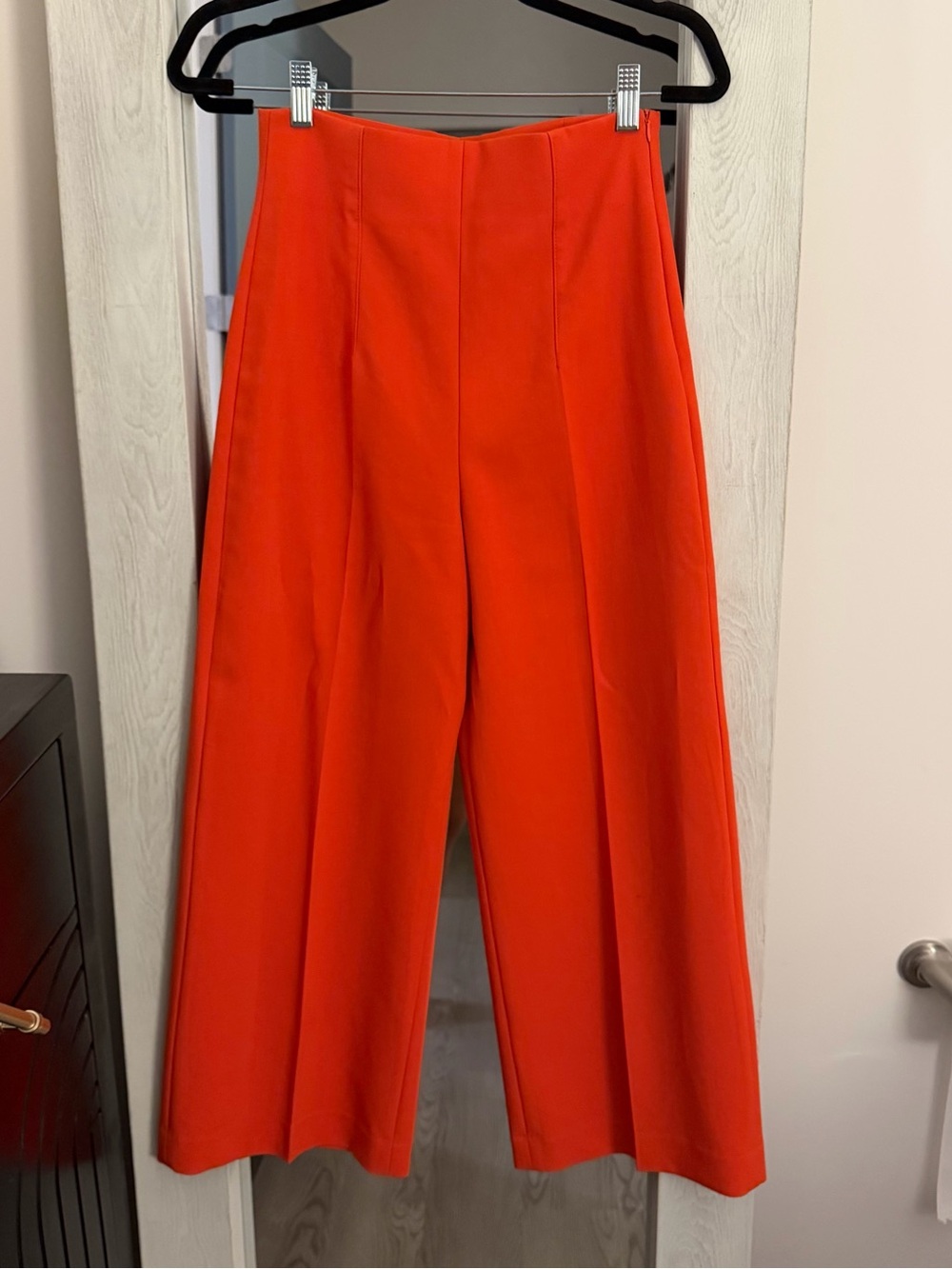 Zara High Waisted Trouser Pant - Orange
